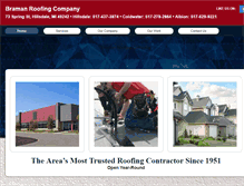 Tablet Screenshot of bramanroofing.com